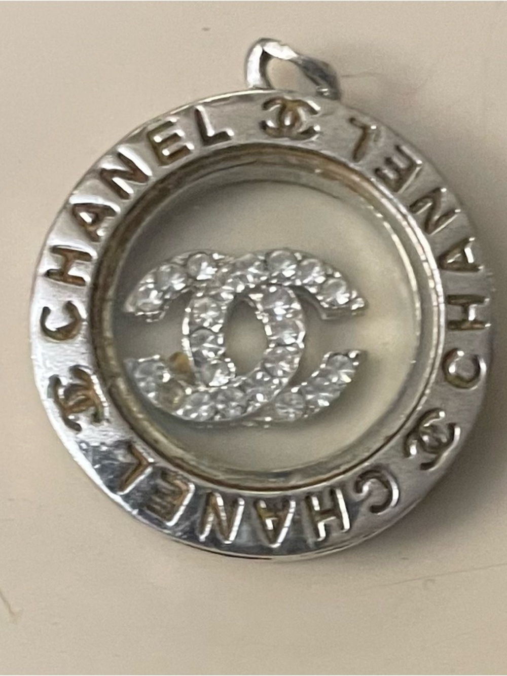CHANEL 925 Silver and Gold CC  Pendant RARE 🔥